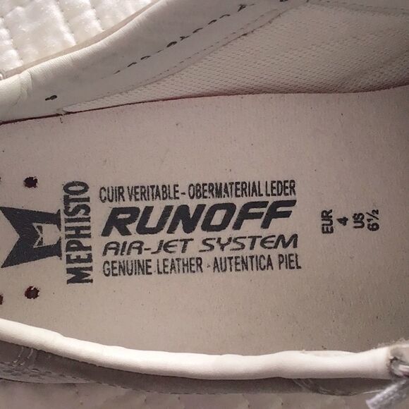 Mephisto Runoff Air Jet System Silver Snakeskin Grey Leather Lace Up Shoes - Picture 15 of 16